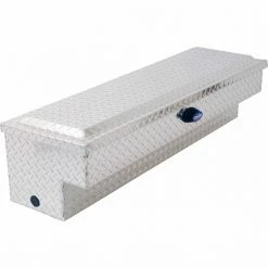 Dee Zee Blue Label Crossover Side-Mount Tool Box, 14 in. x 73 in. x 16 in., Silver, DZ 9768