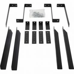 Dee Zee Rough Steps Running Board Brackets, 2015-2021 Ford Transit Van - Front Doors Only, DZ 15328