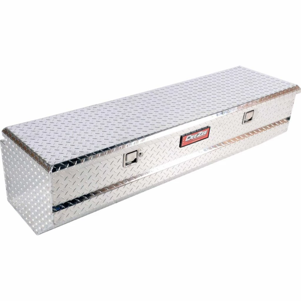 Dee Zee Red Label 56 in. Truck Utility Chest, 8.9 cu. ft., 19 x 17 in. Front, 12.375/6.625 x 13.1 in./10.468 in. Side, DZ 8556 3 Dee Zee Red Label 56 in. Truck Utility Chest, 8.9 cu. ft., 19 x 17 in. Front, 12.375/6.625 x 13.1 in./10.468 in. Side, DZ 8556